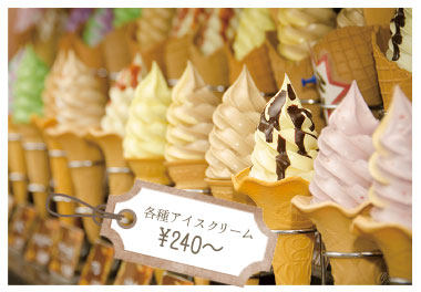 佐々木屋小次郎商店のアイスクリーム